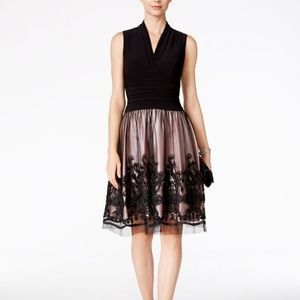 SL Fashions Soutache Trim Party Dress